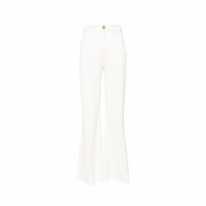 Giambattista Valli Elegant Flared Jeans in Ivory size 44 NWT MSRP1,599 -*flaw*